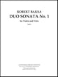 DUO SONATA #1 VIOLIN AND VIOLA cover